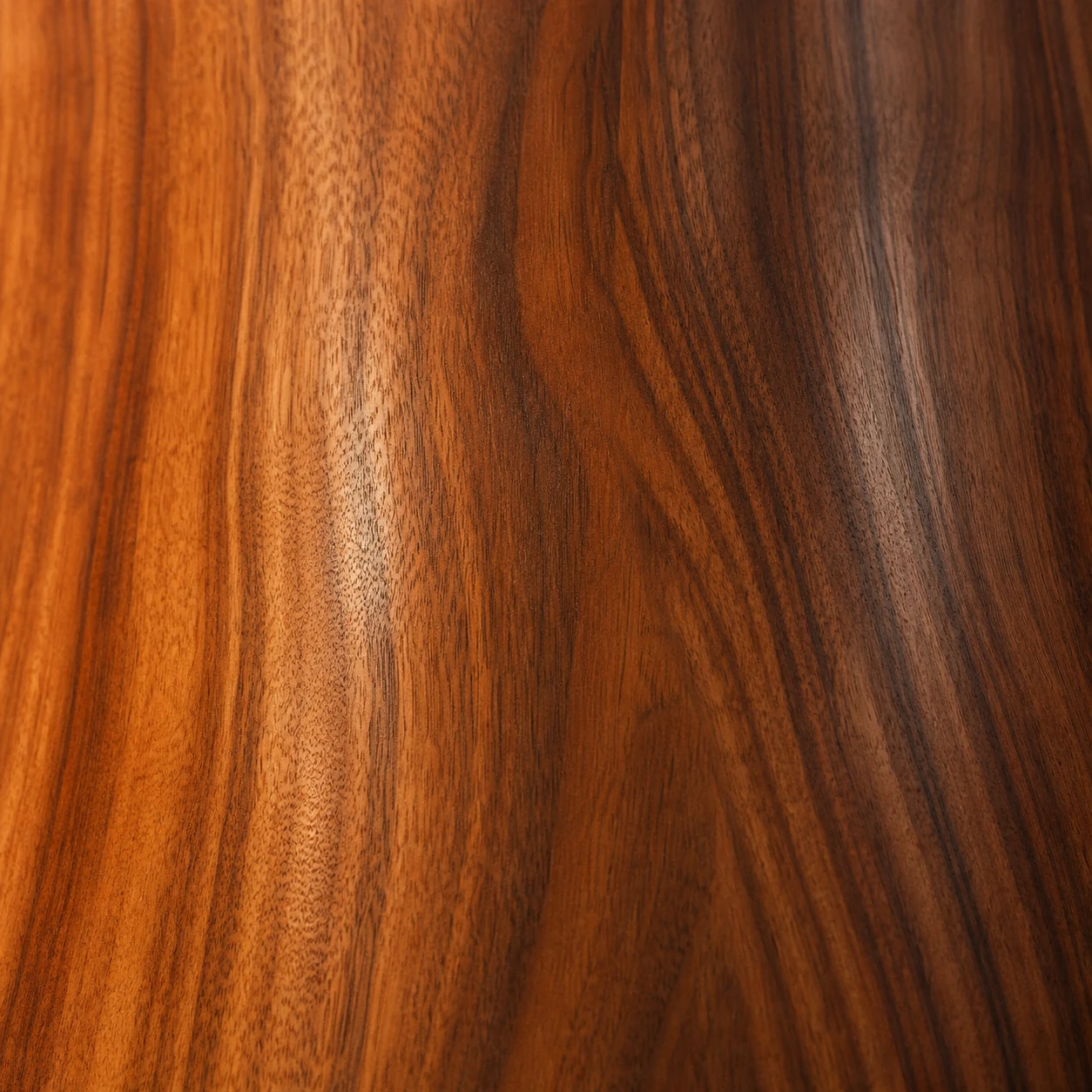 Close-up of eucalyptus wood paneling with natural grain